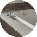 Quality ceramic tile bathtub install liner